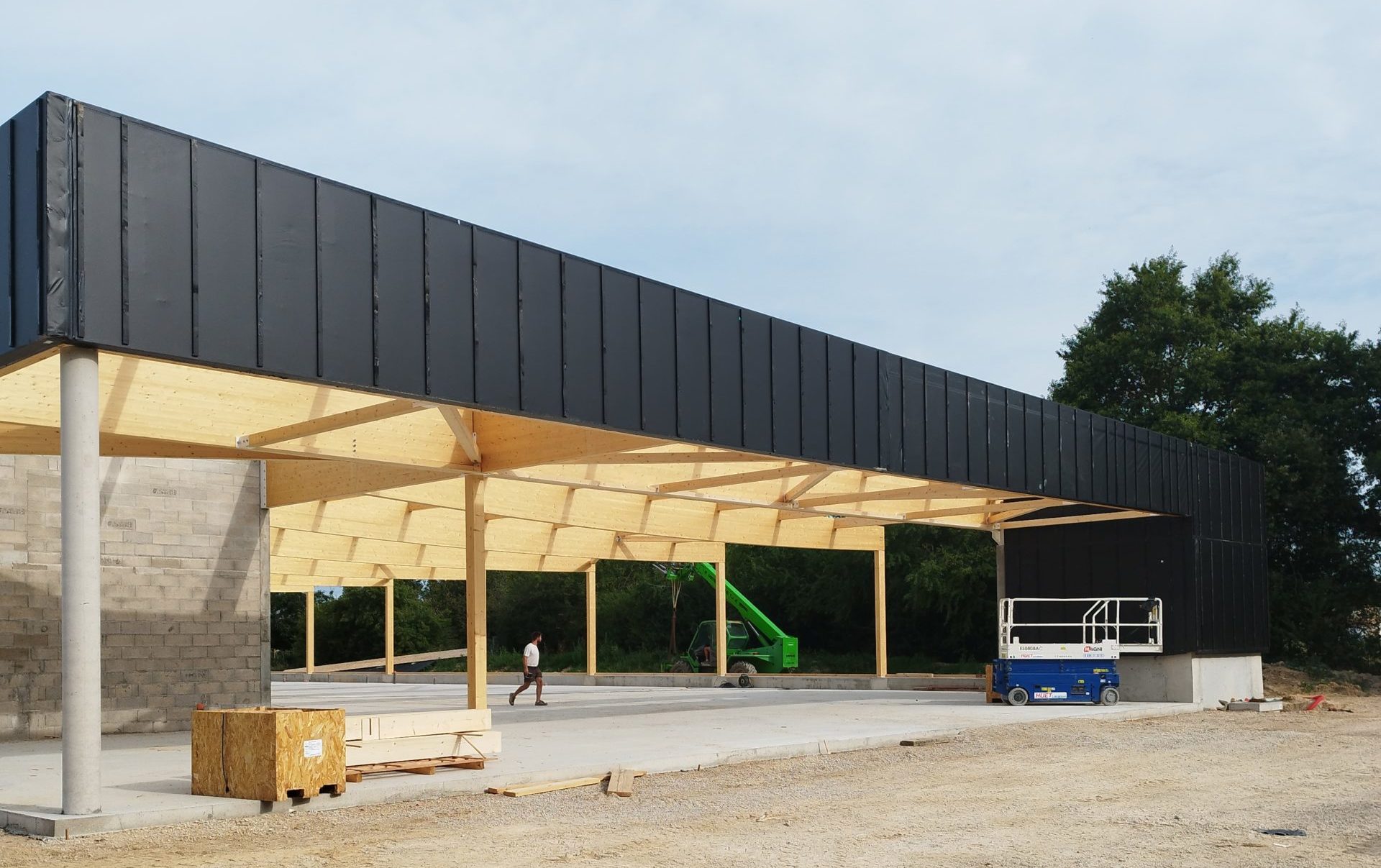 Construction et inauguration magasin Aldi Nègrepelisse