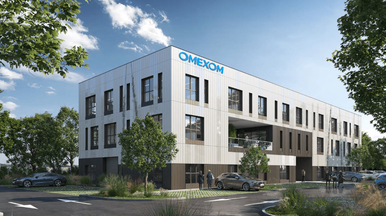 bureaux ossature bois Omexom à Gravelines